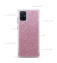 coque pour samsung galaxy A71 paillettes rose