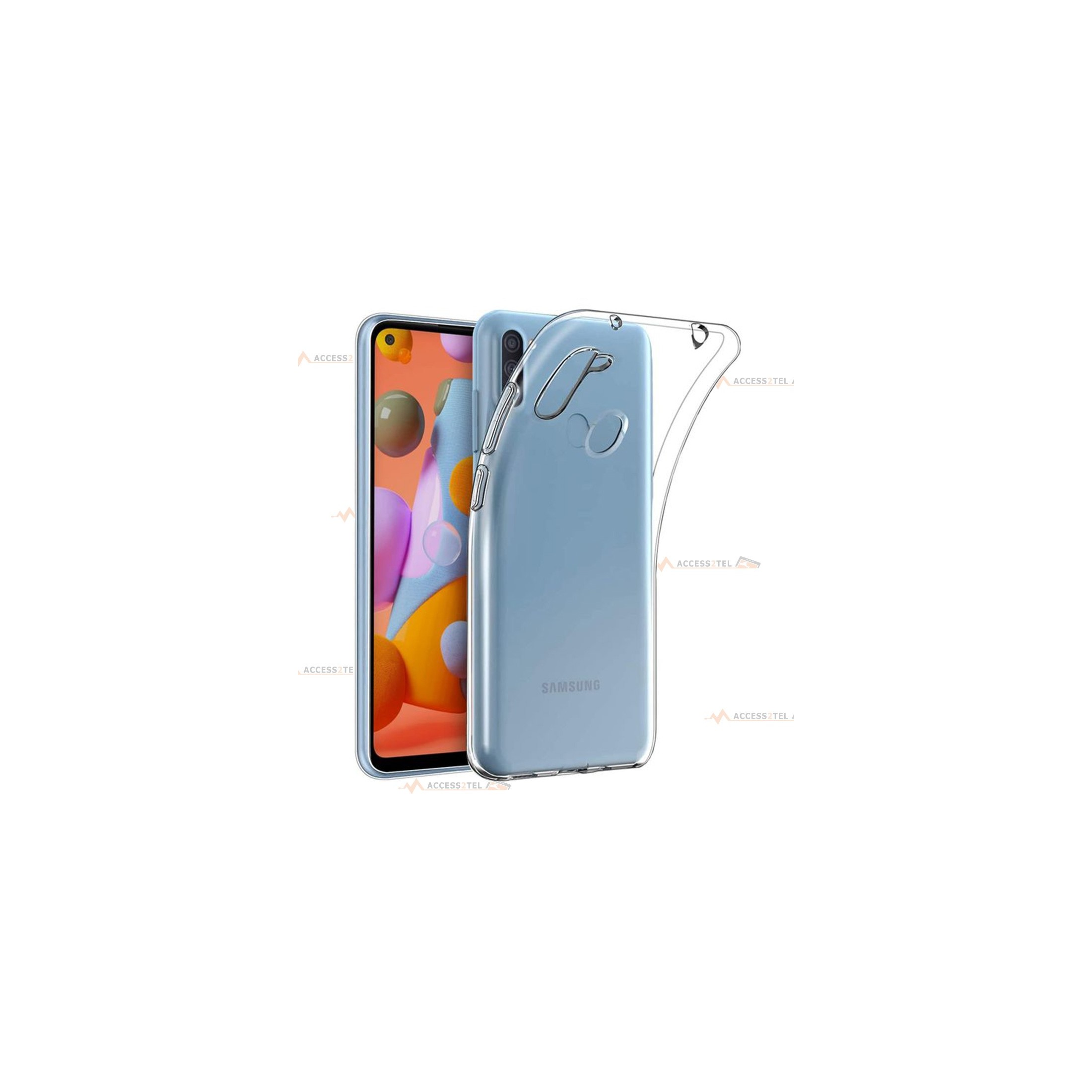 coque pour samsung galaxy A11 transparente silicone souple