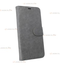 étui gris pour samsung galaxy s21 en simili-cuir