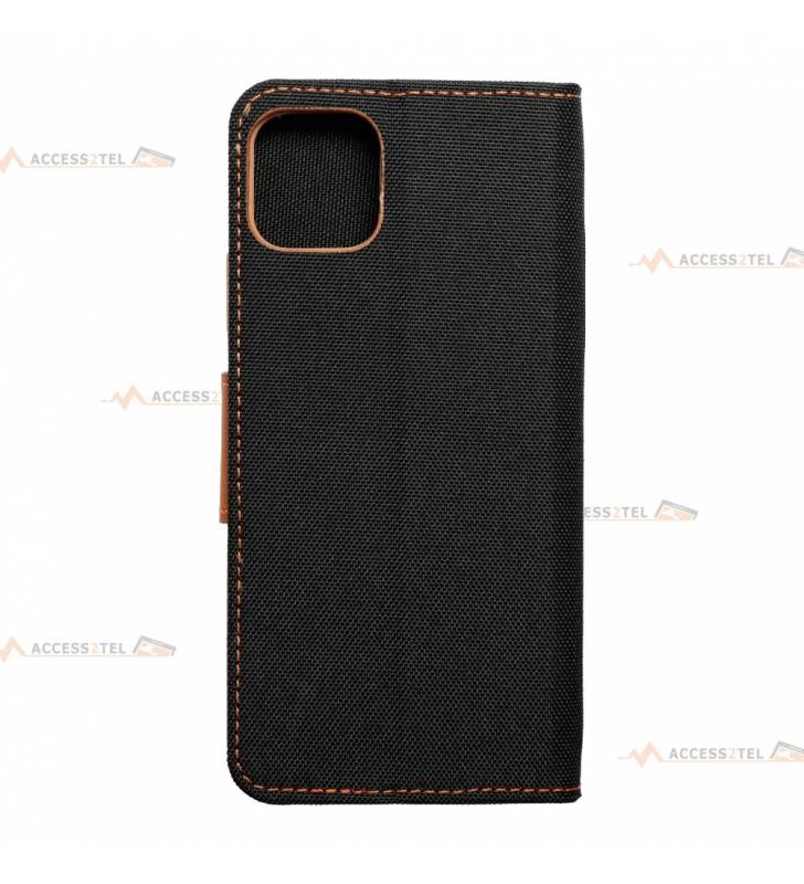 étui pour iphone 11 pro max imitation jean noir face