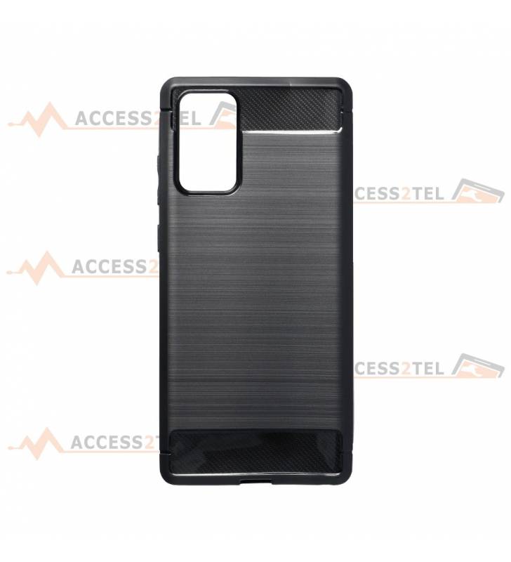 coque renforcée pour samsung galaxy note 20 carbone