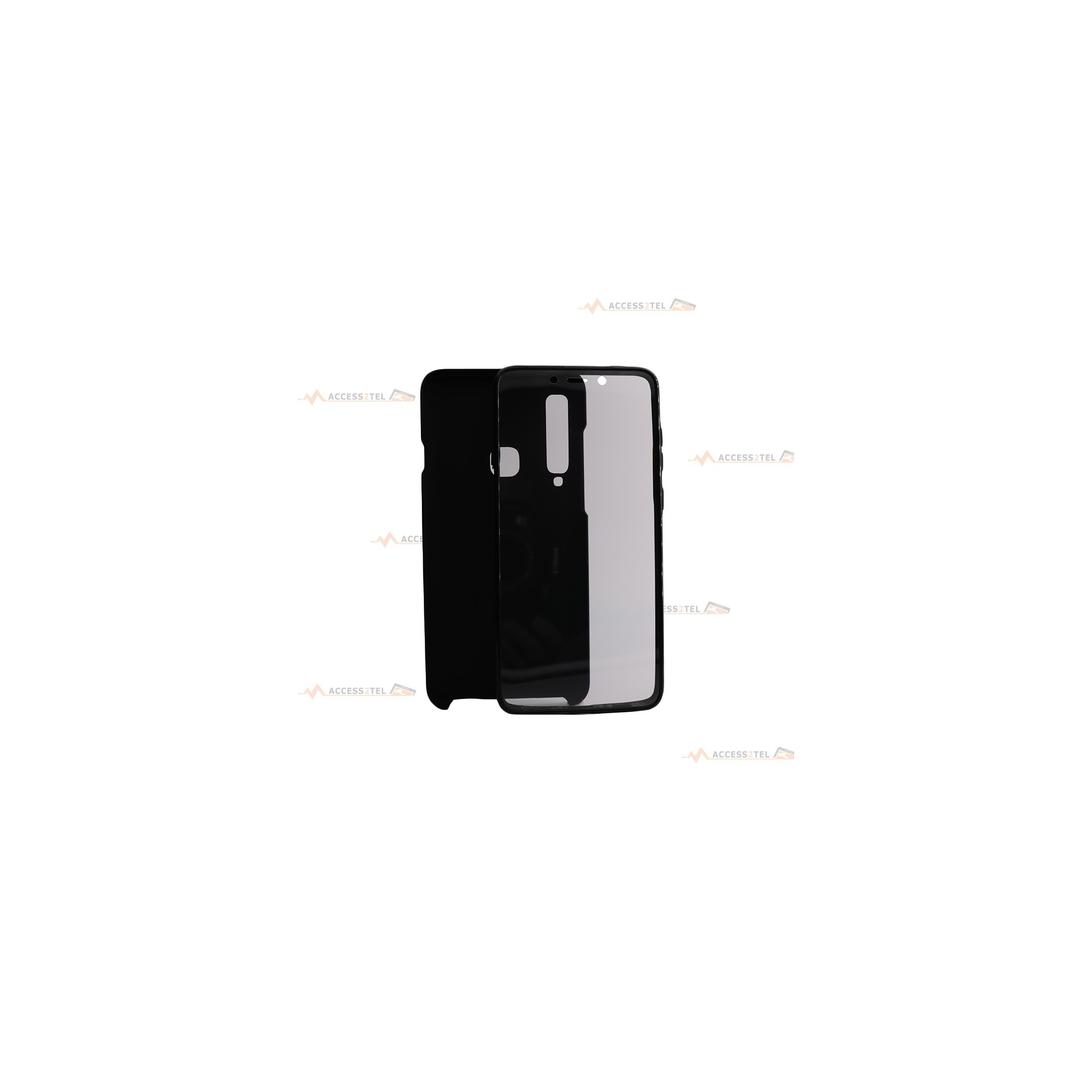 coque noire pour samsung galaxy A9 2018 intégrale double face