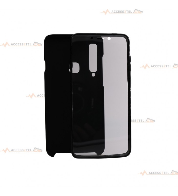 coque noire pour samsung galaxy A9 2018 intégrale double face