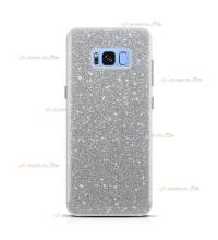 coque pour samsung galaxy S8 plus paillettes argentée