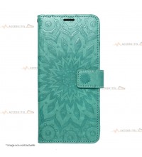 étui pour samsung galaxy S22 plus mandala vert