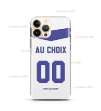 coque de téléphone personnalisable avec son nom sur le maillot de l'équipe de basket française de Roanne