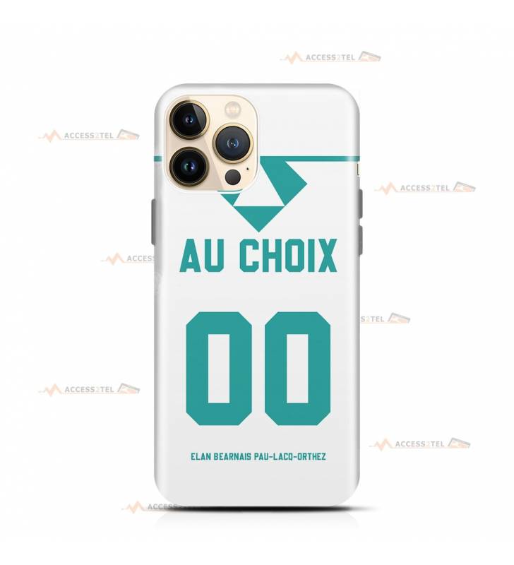 coque de téléphone personnalisable avec son nom sur le maillot de l'équipe de basket française de Pau-Lacq-Orthez