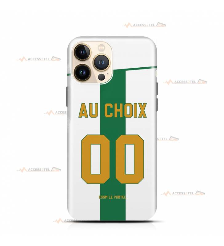 coque de téléphone personnalisable avec son nom sur le maillot de l'équipe de basket française de Le Portel