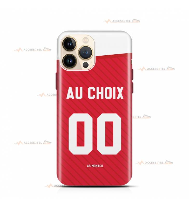 coque de téléphone personnalisable avec son nom sur le maillot de l'équipe de basket française de Monaco