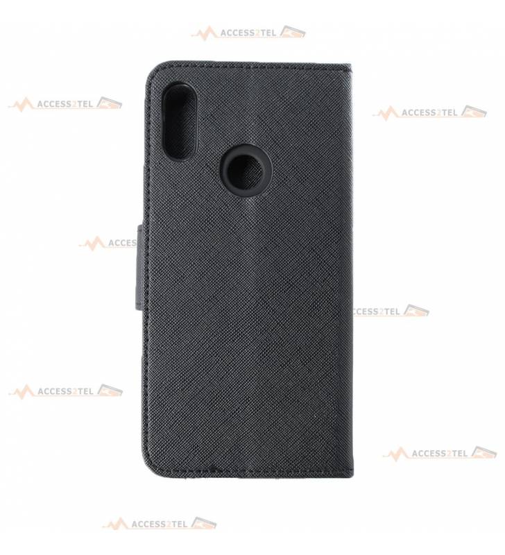 étui pour xiaomi redmi note 7 noir caméra