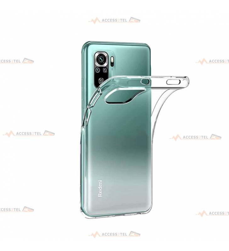 coque pour xiaomi redmi note 10 et note 10S transparente silicone souple