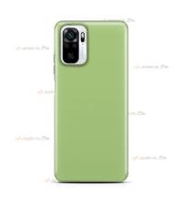 coque pour xiaomi redmi note 10 et note 10S en silicone soft touch et intérieur microfibre vert clair