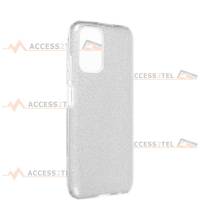 coque renforcée pour xiaomi redmi note 10 et note 10S paillettes argentée