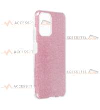 coque renforcée pour xiaomi redmi note 10 et note 10S paillettes rose