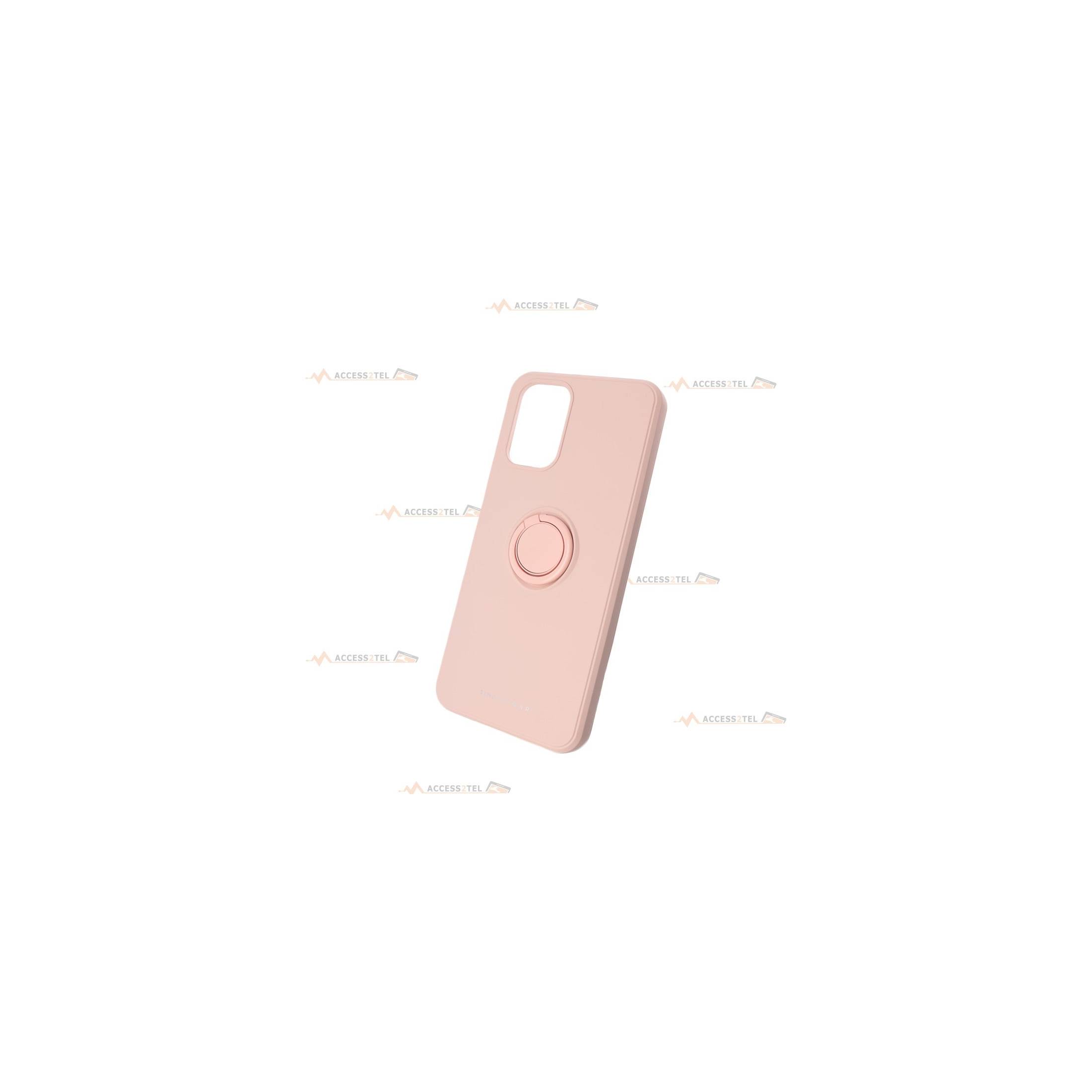 coque rose avec anneau pour redmi note 10 et note 10s