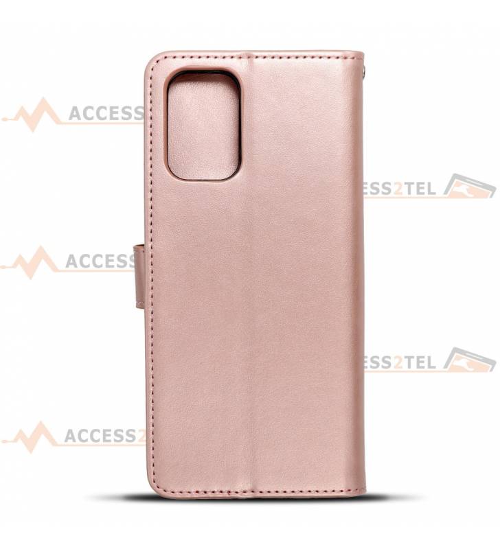 étui pour xiaomi redmi note 10 et note 10S arbre rose gold face