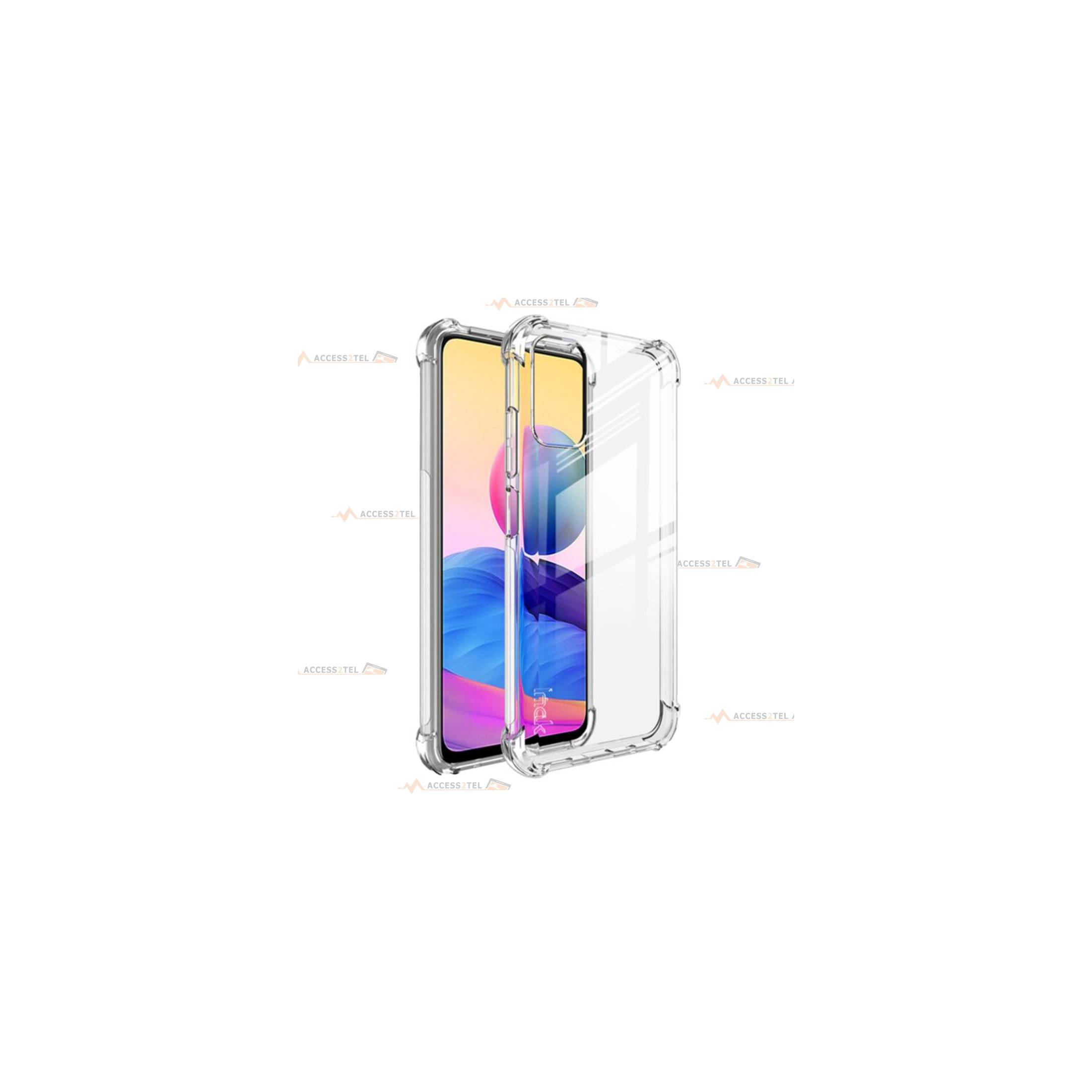 coque pour xiaomi redmi note 10 5g transparente coins renforcés