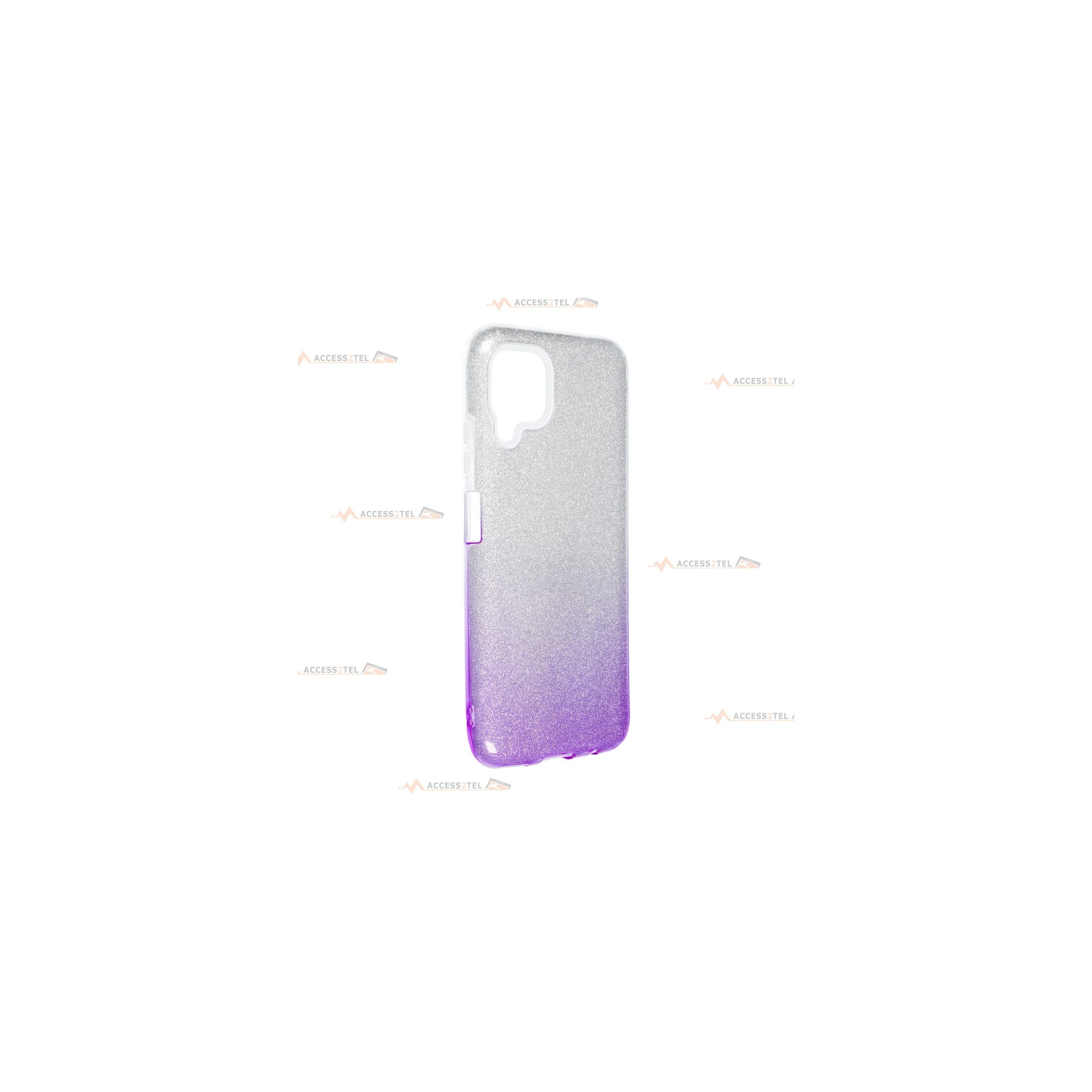 coque renforcée pour huawei p40 lite paillettes dégradé violet