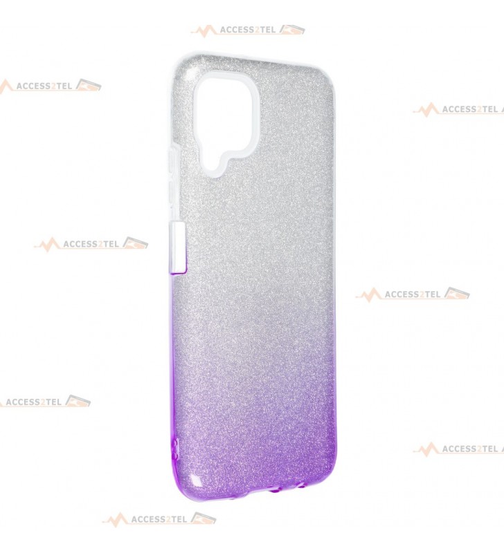 coque renforcée pour huawei p40 lite paillettes dégradé violet