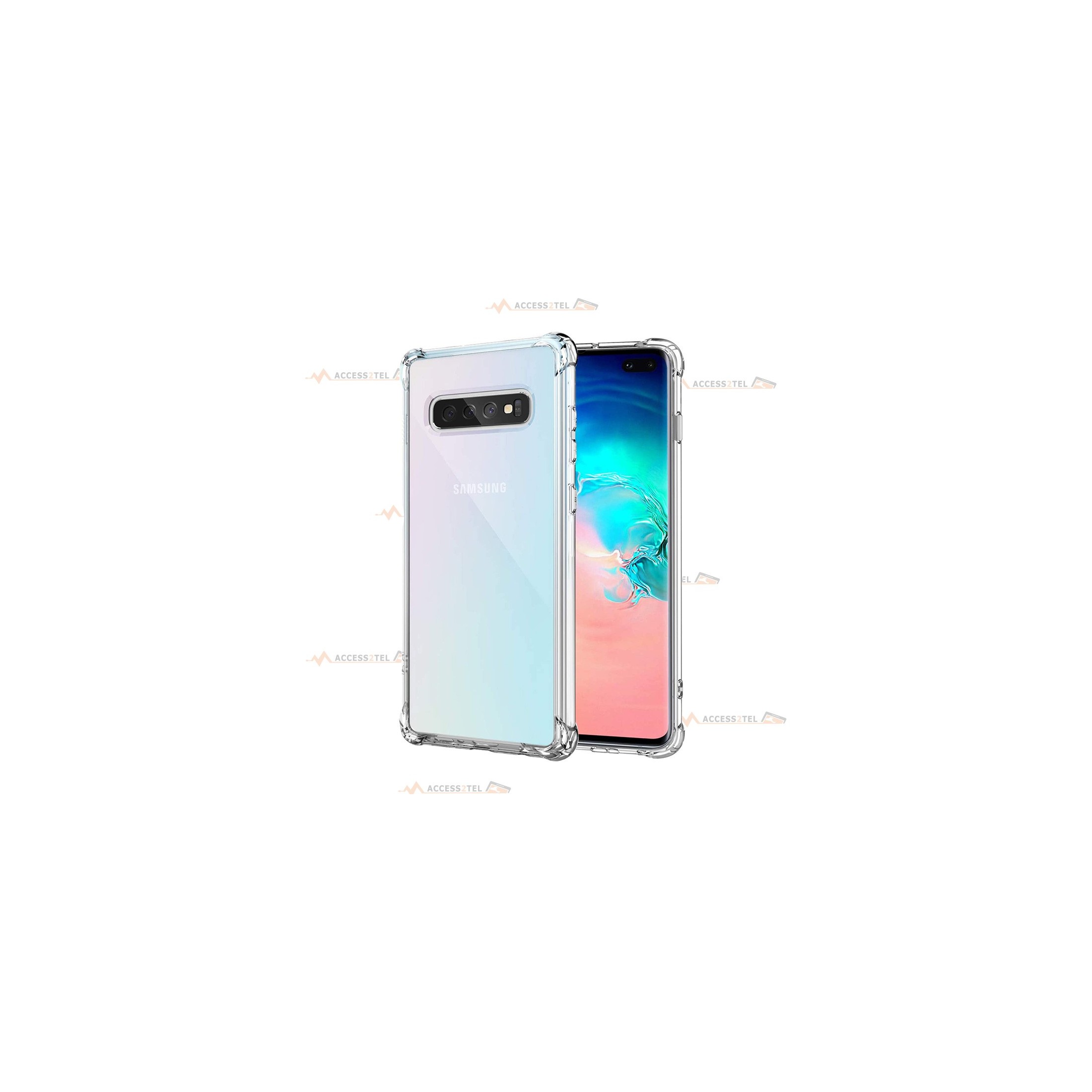 coque pour samsung galaxy S10 transparente coins renforcés