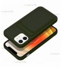 coque porte carte verte pour iPhone 12 ou iPhone 12 Pro pratique