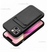 coque porte carte noire pour iPhone 13 pratique