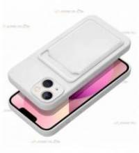 coque porte carte blanche pour iPhone 13 pratique