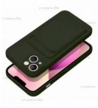 coque porte carte verte pour iPhone 13 pratique