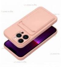 coque porte carte rose pour iPhone 13 pro pratique