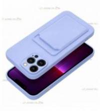 coque porte carte violette pour iphone 13 pro pratique