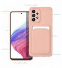 coque porte carte rose pour Samsung Galaxy A33 5G en simili-cuir