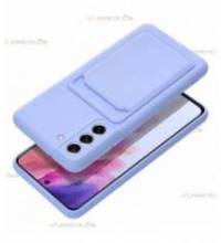 coque porte carte violette pour Samsung Galaxy S21 FE pratique