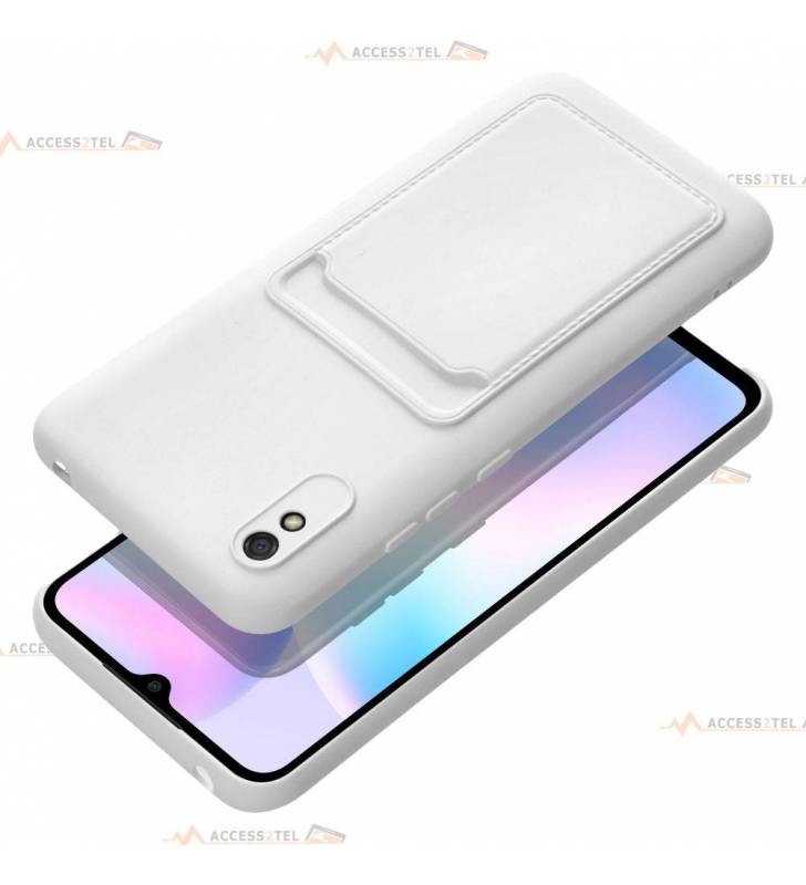 coque porte carte blanche pour Xiaomi Redmi 9A et 9AT pratique