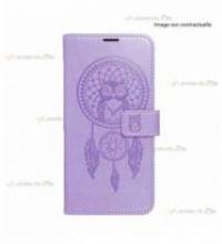 étui pour Xiaomi Redmi 10C attrape-rêves et hibou violet