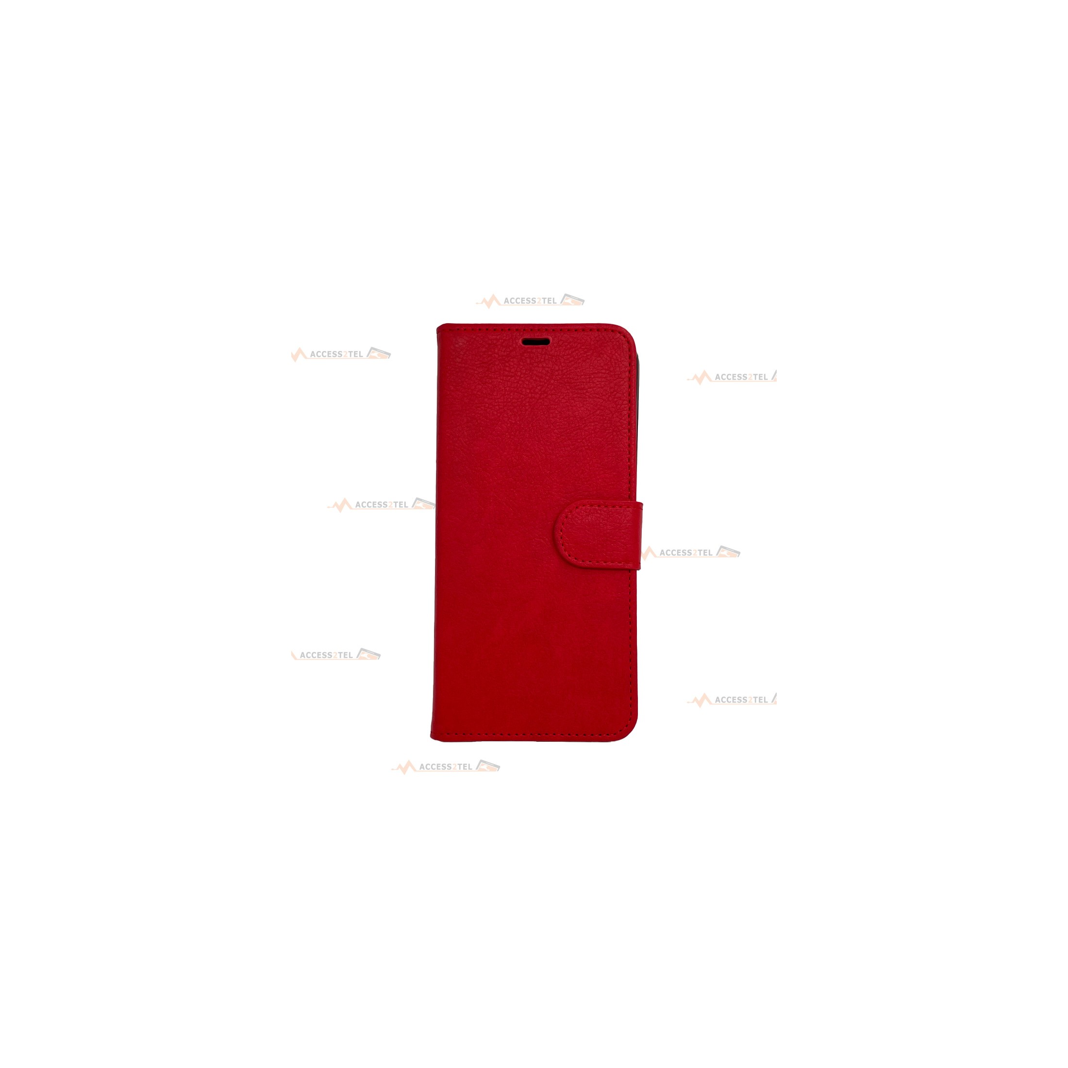 Etui simili-cuir rouge pour RealMe C31