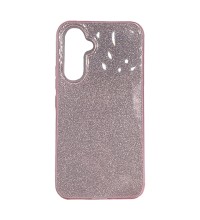 Coque pailletée rose -...