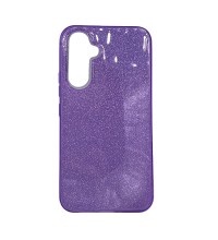 Coque pailletée violette -...