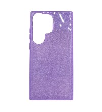 Coque pailletée violette -...