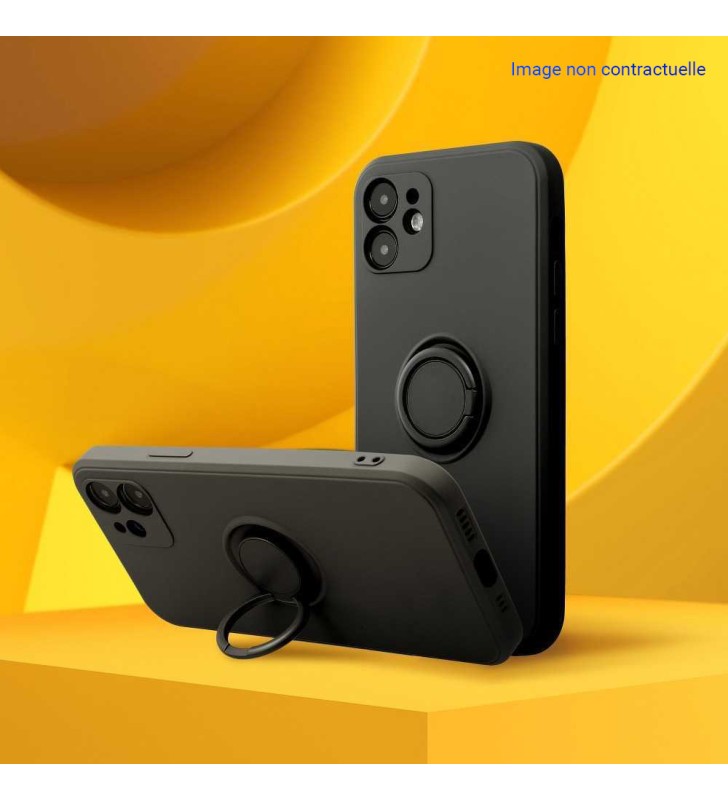 Coque noire avec anneau Xiaomi Redmi Note 10 / 10S - Livraison gratuite