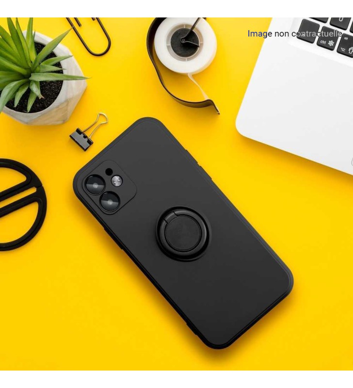 Coque noire avec anneau Xiaomi Redmi Note 10 / 10S - Livraison gratuite