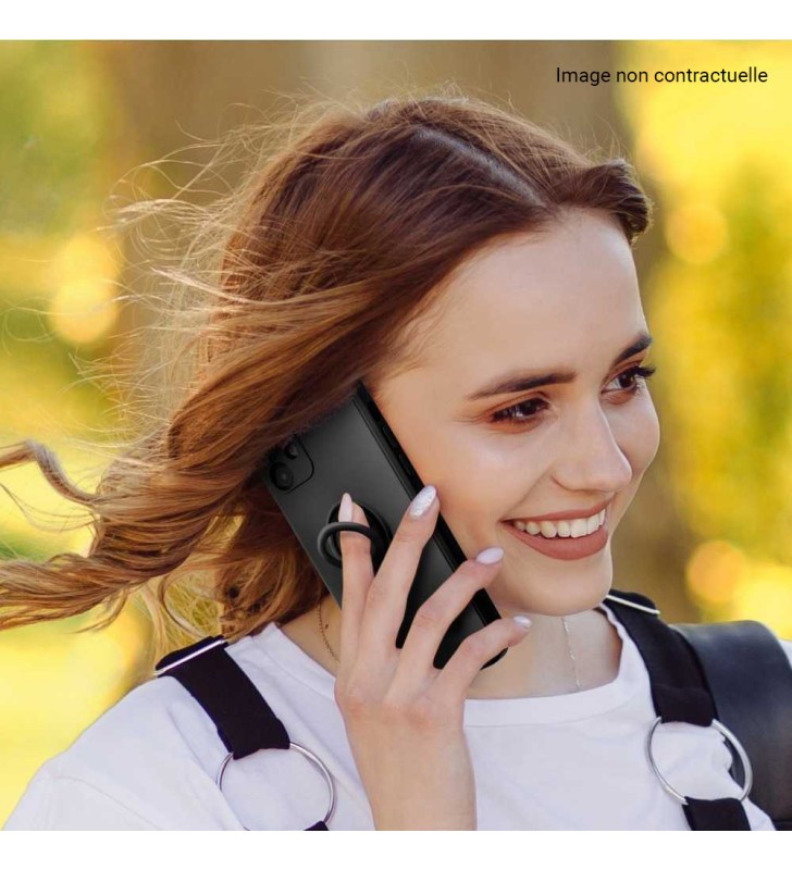 Coque noire avec anneau Xiaomi Redmi Note 10 / 10S - Livraison gratuite
