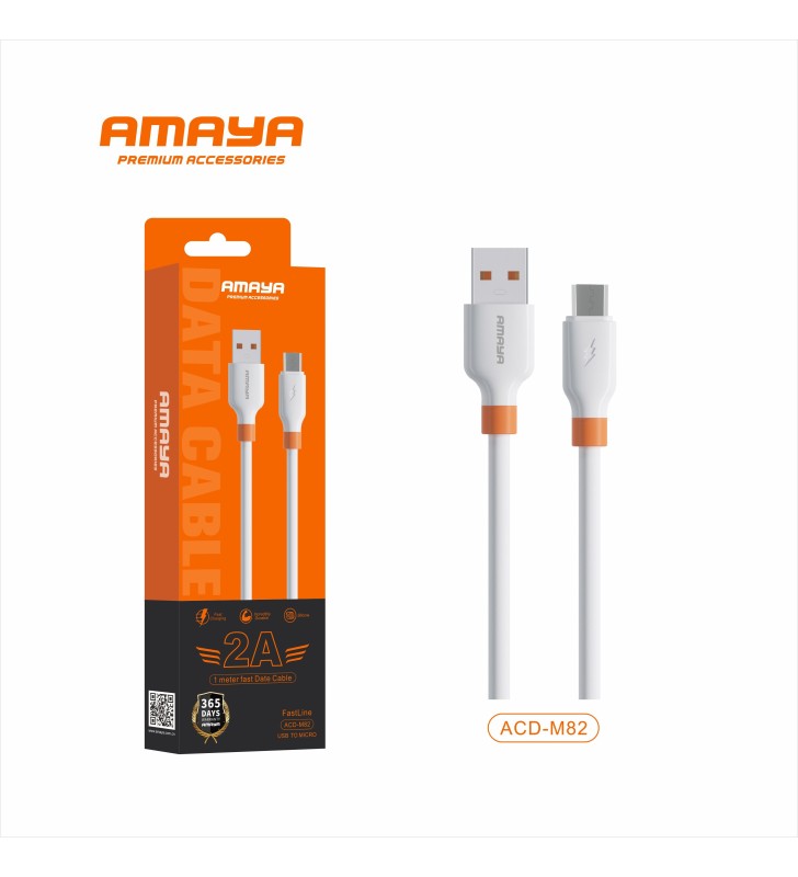 Câble USB-A vers Micro-USB – 2A – 1 mètre