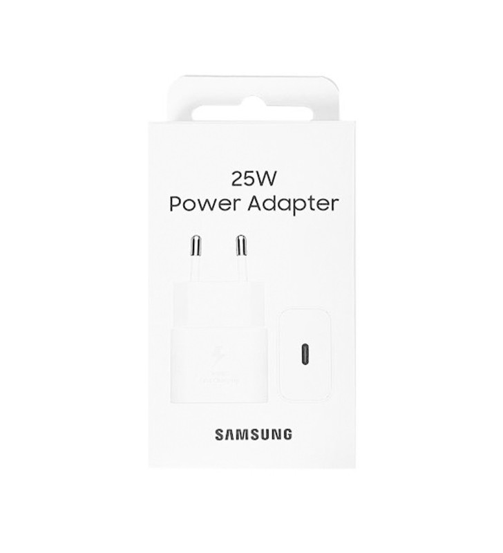Prise - Chargeur Secteur Samsung Officiel USB-C 25W – Blanc