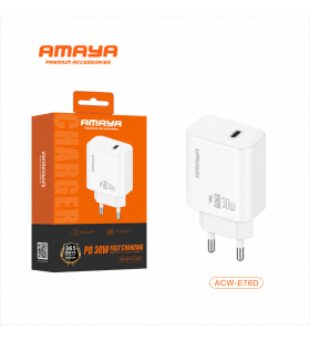 Prise - Chargeur rapide USB-C 30W - Coloris blanc