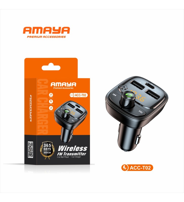 Transmetteur FM sans fil pour voiture – Chargeur & Lecteur MP3