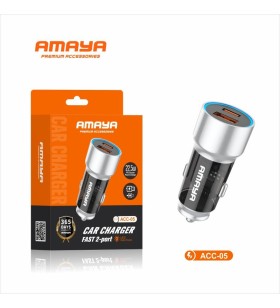 Chargeur de voiture rapide – USB-C & USB – 22.5W