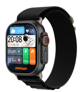 Montre connectée X10 Ultra — Grand écran 2 pouces, autonomie 10 jours - Coloris noir